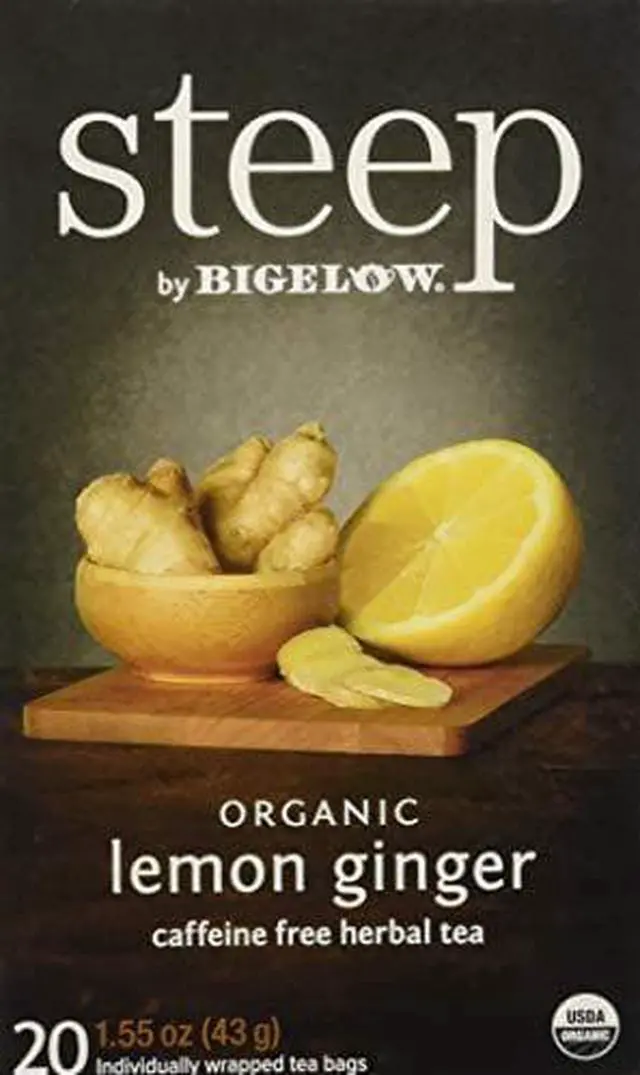 Alt view image 7 of 13 - steep Tea, Lemon Ginger, 1.6 oz Tea Bag, 20/Box 17704