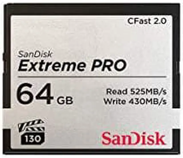Alt view image 10 of 16 - SanDisk - SDCFSP-064G-A46D - SanDisk Extreme Pro 64 GB CFast Card - 525 MB/s Read - 430 MB/s Write - Lifetime Warranty