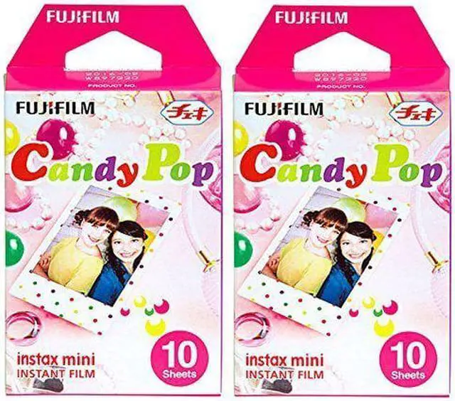 Main image of Fujifilm Instax Candy Pop Instant Film 2 Pack for Mini 8 Cameras 20 Sheets