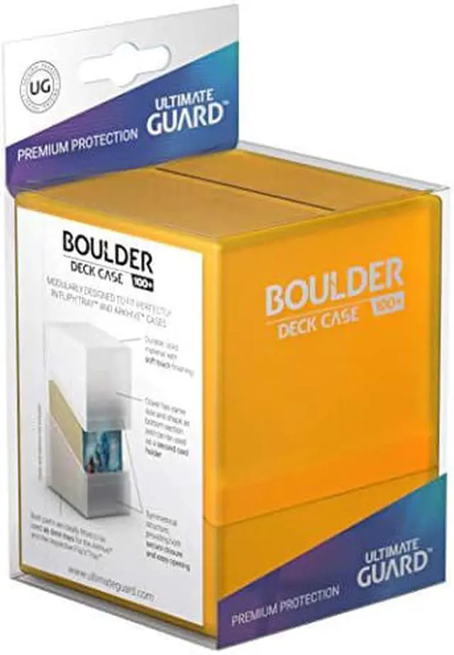 Main image of Ultimate Guard Boulder 100+ Deck Case Amber