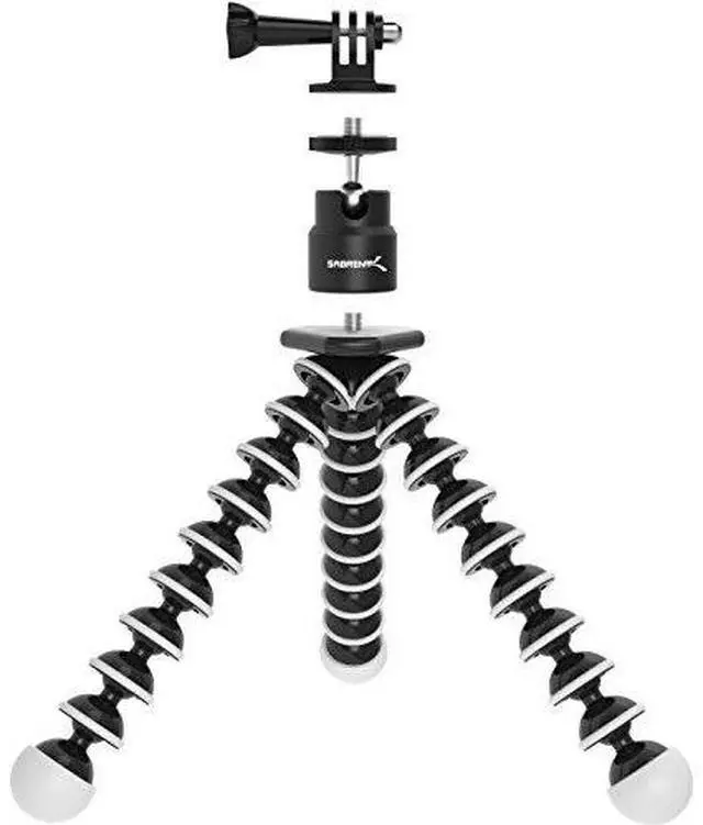 Alt view image 8 of 9 - SABRENT Flexible Tripod with Ball Head Bundle for Standard Tripod Mount (GP-TRPD-TBHD)