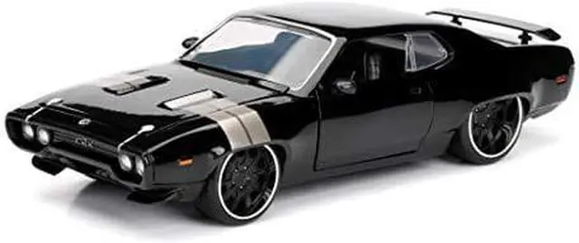 Alt view image 3 of 3 - jada toys fast & furious 1:24 dom's plymouth gtx die-cast car, toys for kids and adults, black, standard