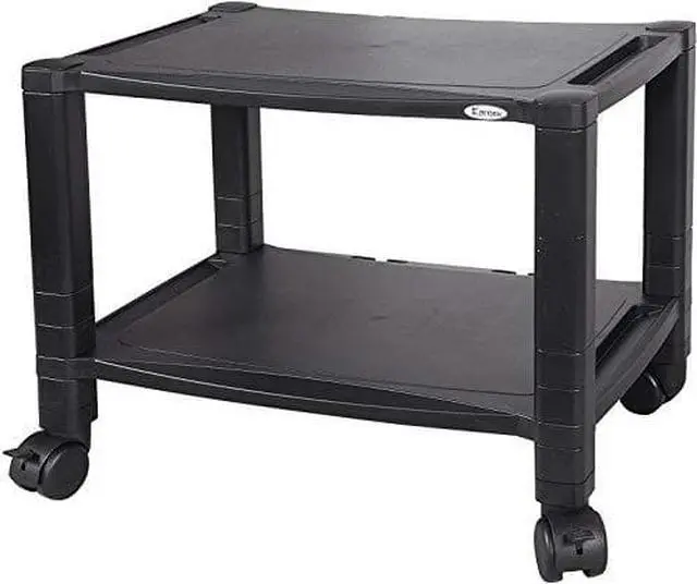 Alt view image 13 of 13 - Kantek Mobile 2-Shelf Printer/Fax Stand - 75 lb Load Capacity - Black