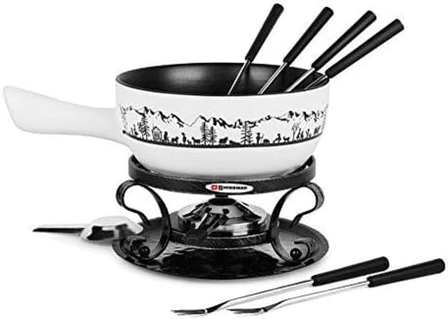 Alt view image 3 of 3 - Swissmar - Heidi Ceramic Fondue Set