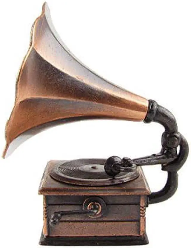 Alt view image 7 of 8 - Treasure Gurus 1:12 Scale Miniature Phonograph Dollhouse Accessory Gramophone Pencil Sharpener