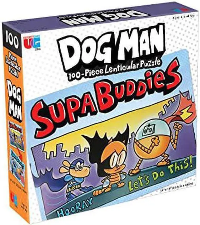 Alt view image 7 of 7 - University Games Dog Man Supa Buddies Puzzle 100-Piece Jigsaw (UG-33846)