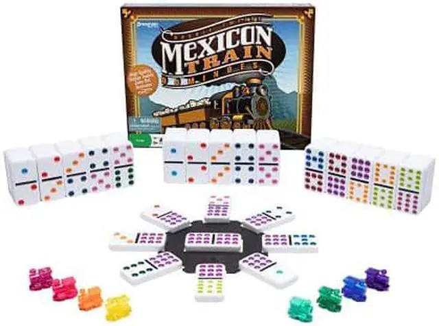 Alt view image 8 of 10 - Games - Pressman Toy - Dominoes: MexicanTrain Dominoes New 3928-06