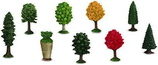 Alt view image 16 of 16 - Plastic Miniatures In Toobs-Trees