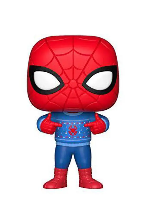 Alt view image 4 of 4 - Funko POP! Marvel: Holiday - Spider-Man with Ugly Sweater - 33983