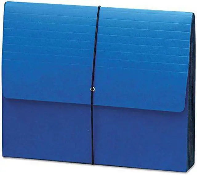 Alt view image 6 of 6 - Smead Extra-Wide 5 1/4" Exp Wallets 12 3/8 x 10 Navy Blue 71122