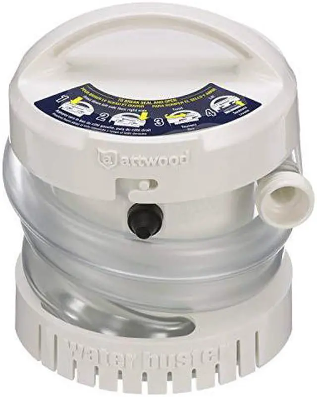 Alt view image 12 of 14 - ATTWOOD MARINE ATTWOOD WATER BUSTER PORTABLE PUMP 200 GPH 4140-4