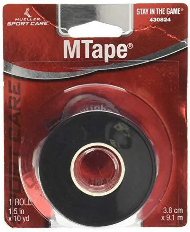 Alt view image 8 of 8 - Mueller MTape Non-Elastic Athletic Tape: 1-1/2 in x 30 ft. (Black)