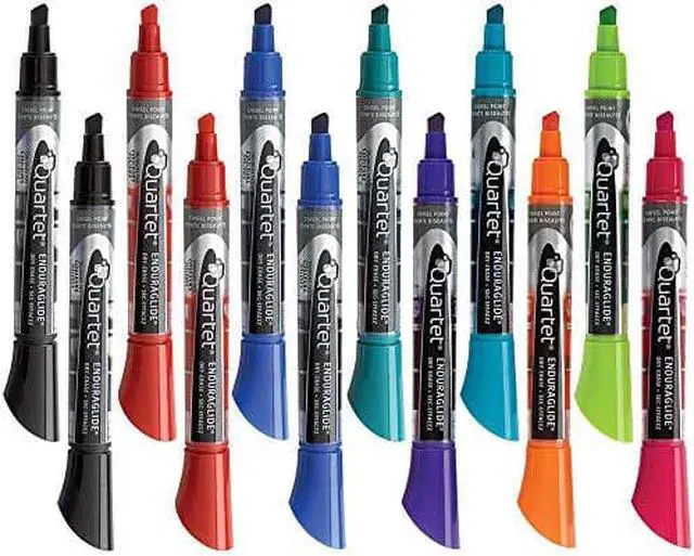 Alt view image 5 of 12 - Quartet Chisel-Tip Dry Erase Marker, Black, 12 PK 5001-2MA - OEM