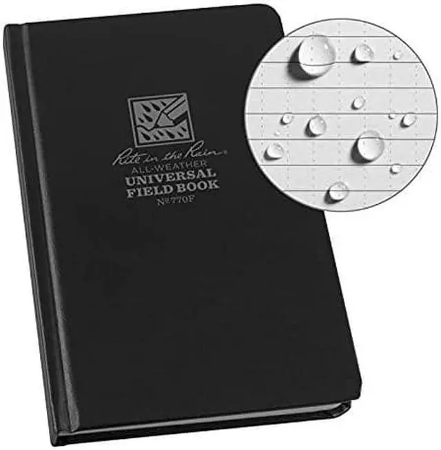 Alt view image 7 of 8 - RITE IN THE RAIN 770F Bound Notebook,Uni,4-3/4in. x 7-1/2in.