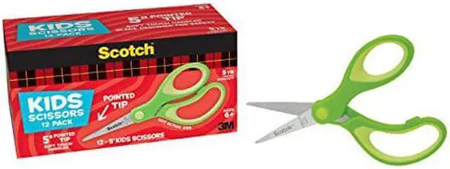 Alt view image 3 of 3 - 3M 1442 Scotch Kid Scissors: 15 ft. (Green) *12-pack pointed