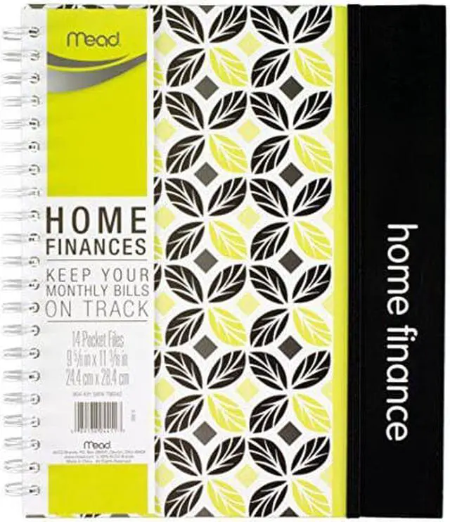 Alt view image 5 of 8 - Mead Home Finances 9" x 11" Calendar Year Monthly Planner Paperboard Cover Multicolor (854-431)