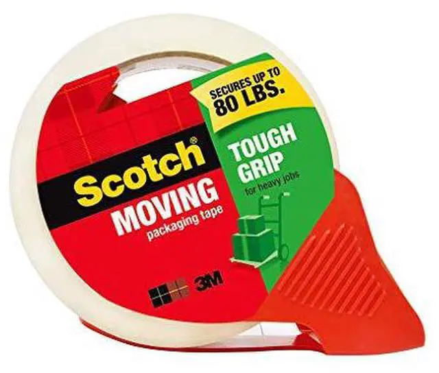Alt view image 9 of 9 - 3M 3500-RD Tough Grip Moving Tape with Dispenser