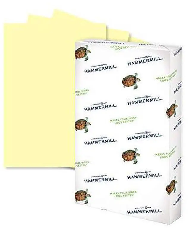 Alt view image 5 of 8 - Hammermill Multipurpose Paper 20lb. 8-1/2"x14" Canary 103358
