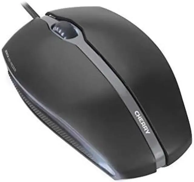 Alt view image 6 of 6 - Cherry Gentix Corded Mouse Black.rubber Sides