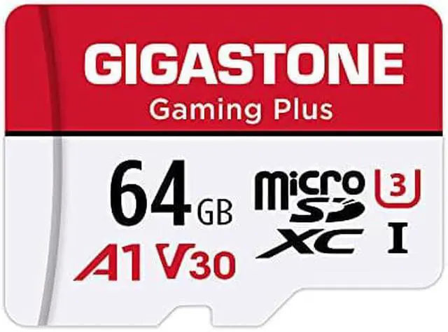 Alt view image 8 of 8 - Gigastone 64GB Micro SD Card, Gaming Plus, Nintendo-Switch Compatible MicroSDXC Memory Card, 95MB/s, 4K Video Recording, Action Camera, Wyze, GoPro,Dash Cam, Security Camera, UHS-I A1 U3 V30 Class 10