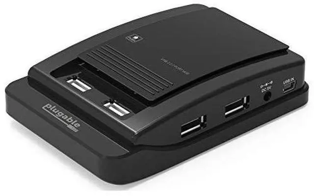 Alt view image 7 of 7 - Plugable USB 2.0 7-Port High Speed Hub with 15W Power Adapter