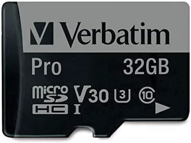 Alt view image 14 of 14 - Verbatim 32GB Pro 600X microSDHC Memory Card with Adapter, UHS-I U3 Class 10 - Class 10/UHS-I (U3) - 90 MB/s Read1 Pack - 600x Memory Speed