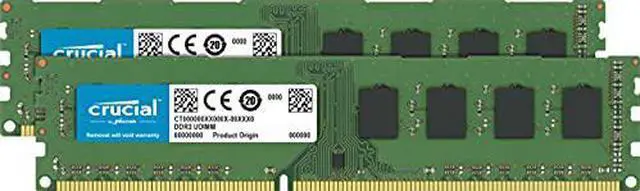 Alt view image 4 of 11 - Crucial 16GB (2 x 8GB) 240-Pin DDR3 SDRAM DDR3L 1600 (PC3L 12800) Desktop Memory Model CT2K102464BD160B