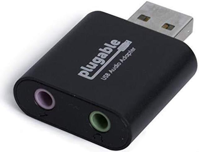Alt view image 9 of 17 - Plugable USB Audio Adapter with 3.5mm Speaker-Headphone and Microphone Jack, Add an External Stereo Sound Card to Any PC, Compatible with Windows, Mac, and Linux