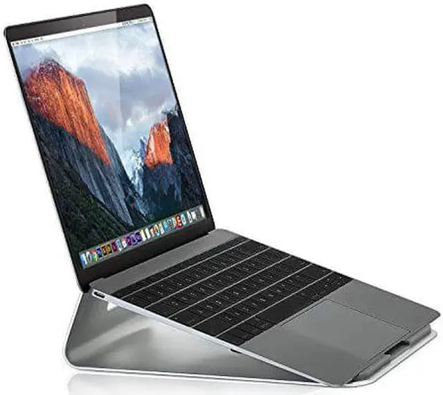 Alt view image 12 of 12 - Mount-It! Tilted Laptop Stand Riser | 15" Max Screen Size