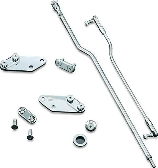 Main image of Kuryakyn 9062 Motorcycle Foot Extender Component: Forward Control 3" Extension Kit for 1993-2002 Harley-Davidson FXDWG & All Dyna Motorcycles, Chrome