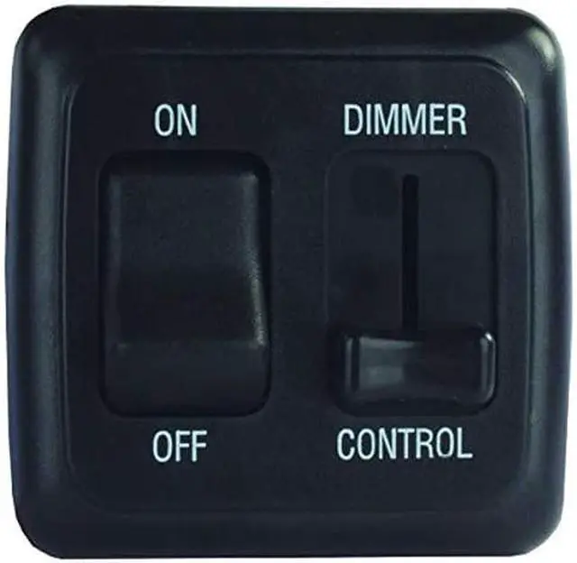 Alt view image 3 of 4 - JR Products 12275 Dimmer/On-Off Switch - Black