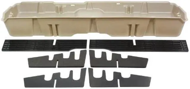 Main image of DU-HA Under Seat Storage Fits 07-13 Chevrolet/GMC Silverado/Sierra Light Duty & 07-14 Heavy Duty Crew Cab, Tan, Part #10044