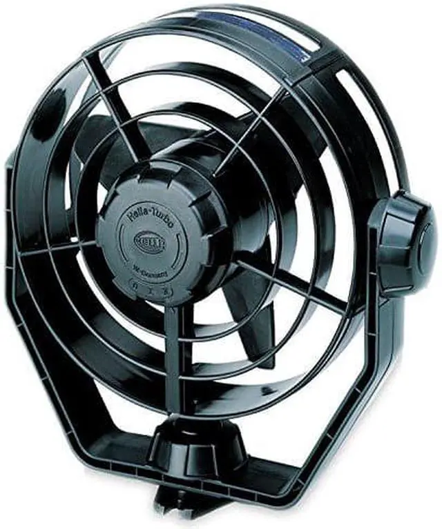 Main image of HELLA 003361002 12V Black 2-Speed Turbo Fan