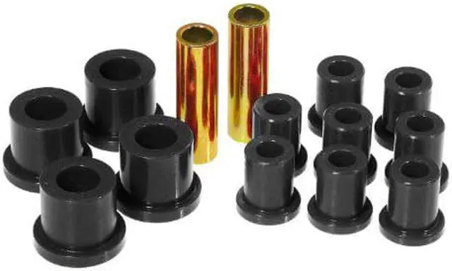 Main image of Prothane 4-1002-BL Black Rear Spring Eye and Shackle Bushing Kit