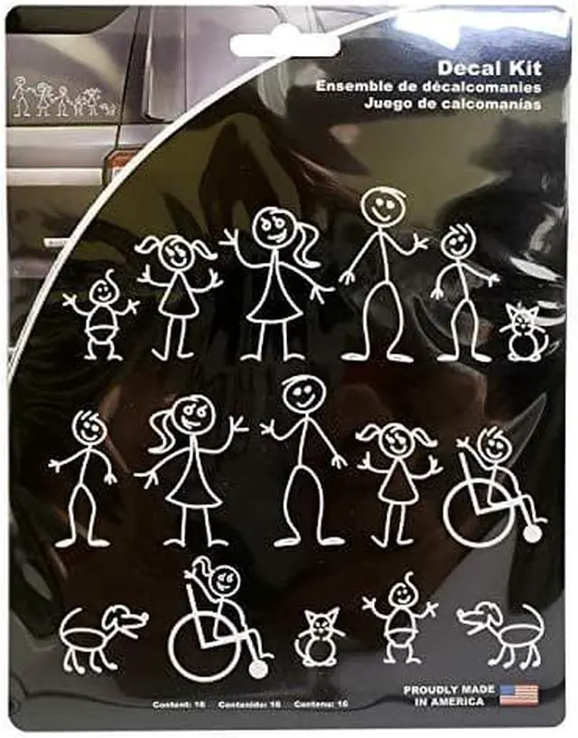 Main image of Chroma 5309 Stick People Decal Kit, 16 piece