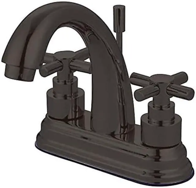 Alt view image 4 of 5 - Kingston Brass Elinvar Two Handle 4" Centerset Lavatory Faucet with Brass Pop-up