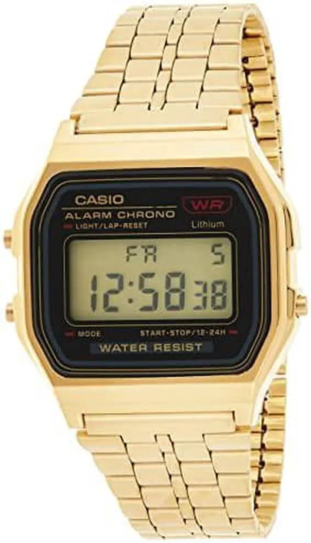 Alt view image 4 of 4 - Casio Gold-Tone Alarm Chronograph Mens Watch A159WGEA-1D