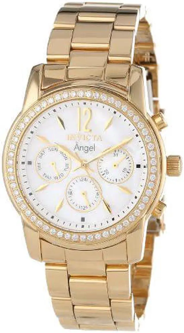 Alt view image 10 of 10 - Invicta Angel Crystal Accented Gold-Tone Ladies Watch 11771