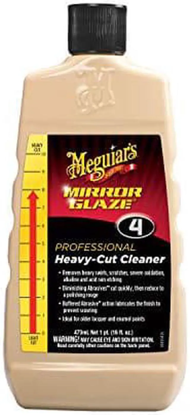 Main image of MeguiarS M0416 Mirror Glaze Heavy-Cut Cleaner, 16 Fluid Ounces