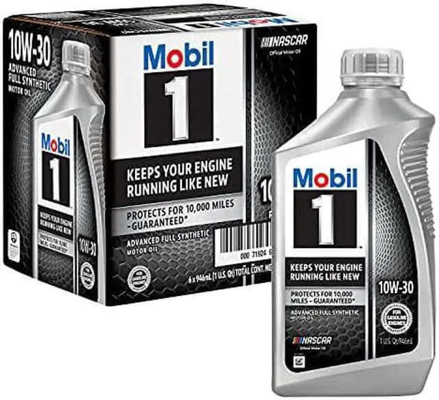 Main image of Mobil 1 - 122319 94003 10W-30 Synthetic Motor Oil - 1 Quart (Pack of 6)
