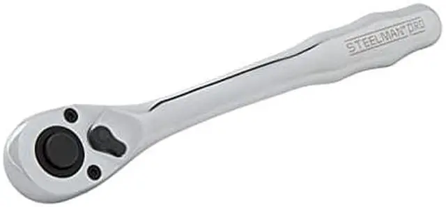 Main image of STEELMAN PRO 78241 72-Tooth 1/2-Inch Drive Thin Profile Ratchet with Offset Handle