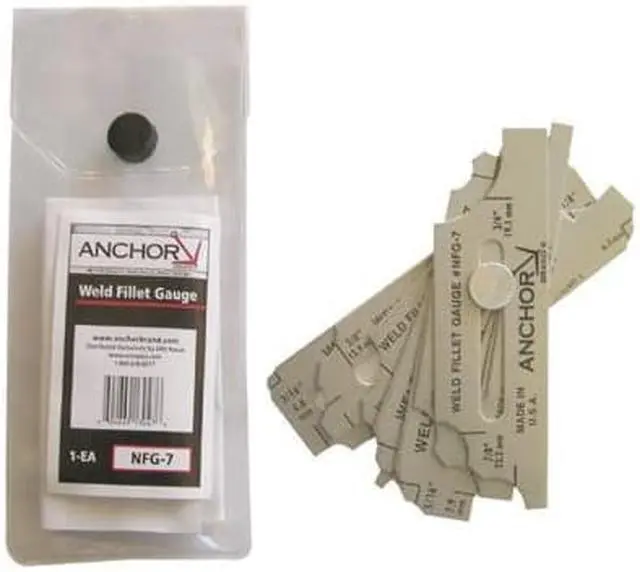 Main image of ANCHOR BRAND, 100-NFG-7, Anchor NFG-7 Weld FILLETGAUGE Set