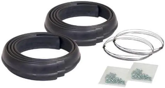 Main image of Pacer Performance 52-192 Flexy Flares Black 1-3/4" x 58" Heavy Duty Reinforced Rubber Fender Extension Kit - 4 Piece