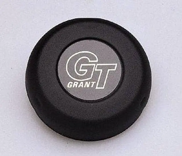 Main image of Grant 5897 Black Horn Button (GT Logo)