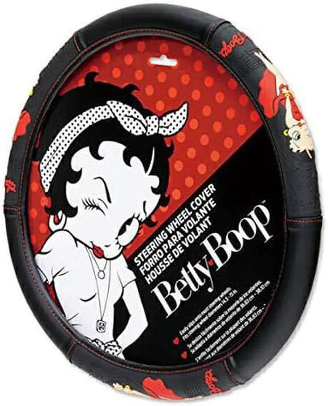 Main image of Plasticolor 006709R01 Betty Boop Skyline Car Truck SUV Steering Wheel Cover