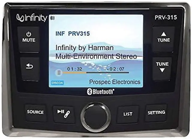 Alt view image 7 of 7 - INFINITY PRV90 AM/FM STEREO BLUETOOTH 4 X 50 WATTS