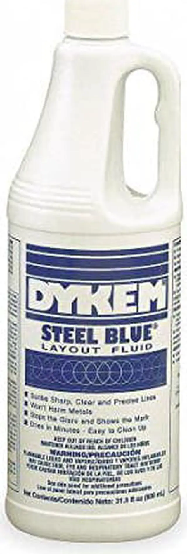 Alt view image 2 of 3 - DYKEM 80600 Layout Fluid, Steel Blue, 930 mL, Bottle, Blue
