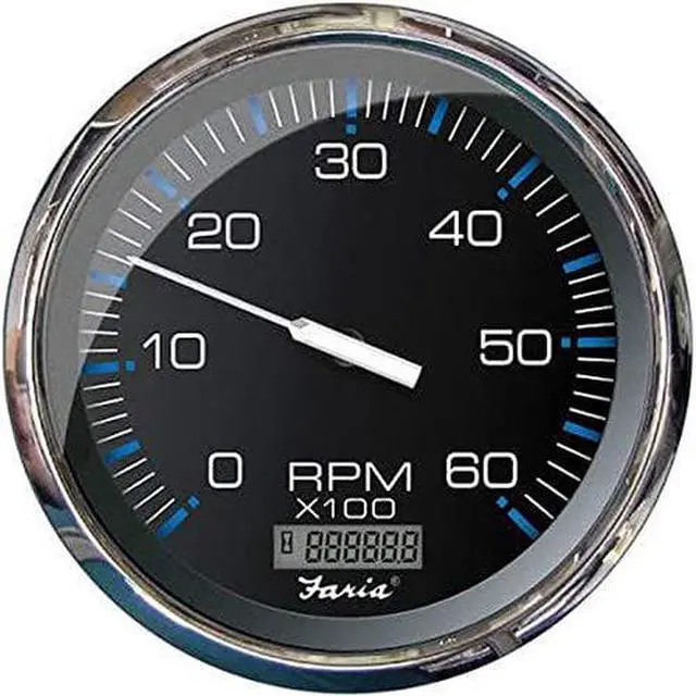 Alt view image 5 of 6 - FARIA 5 TACHOMETER WITH DIGITAL HOURMETER (6000 RPM)