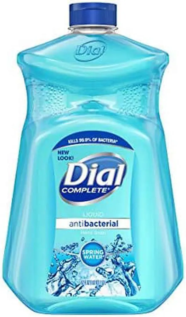 Alt view image 8 of 9 - Dial Antimicrobial Liquid Hand Soap Spring Water 50 oz Bottle 17010EA