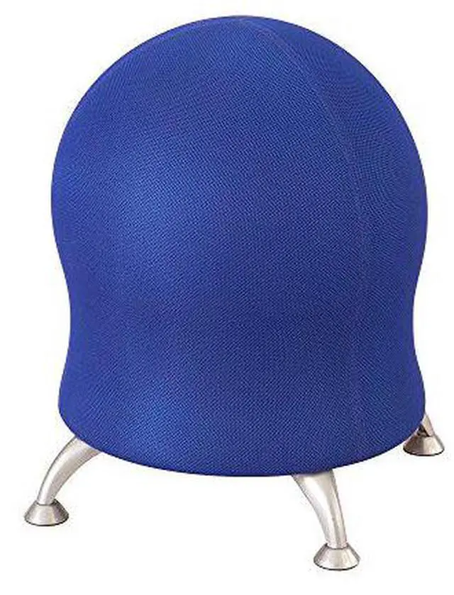 Alt view image 4 of 4 - Safco 4750BU Zenergy Ball Chair - Backless - Supports Up to 250 lb - Blue Fabric